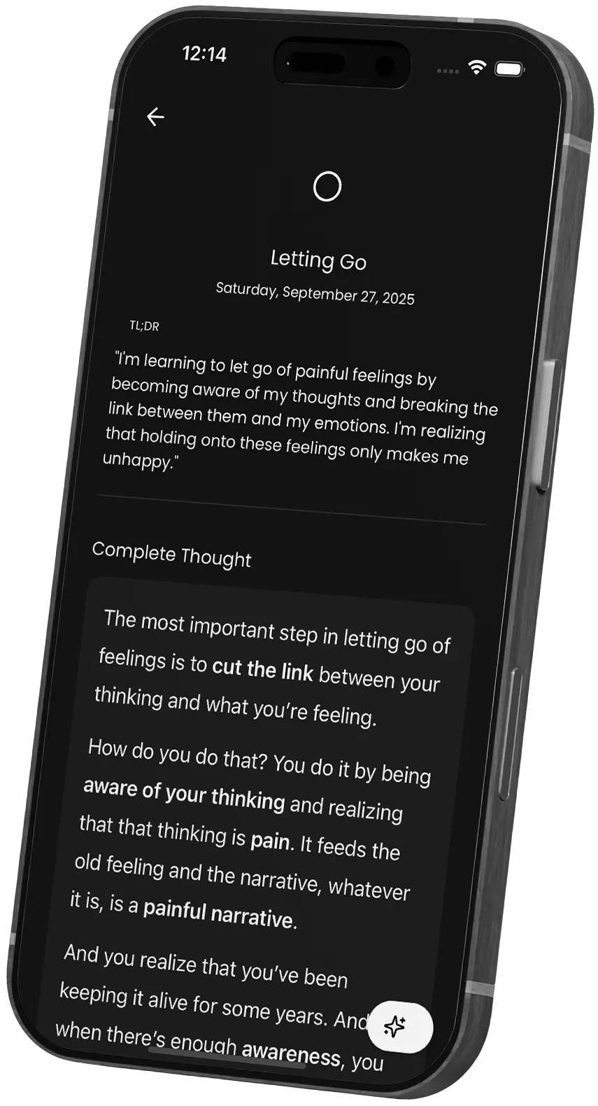 Extract Actions, Goals & Reflections